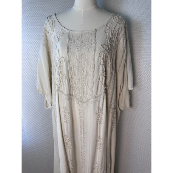 Holy Clothing Maxi Dress Renaissance Fair Long Embroidered Wedding Whimsy 5x - Picture 4 of 12